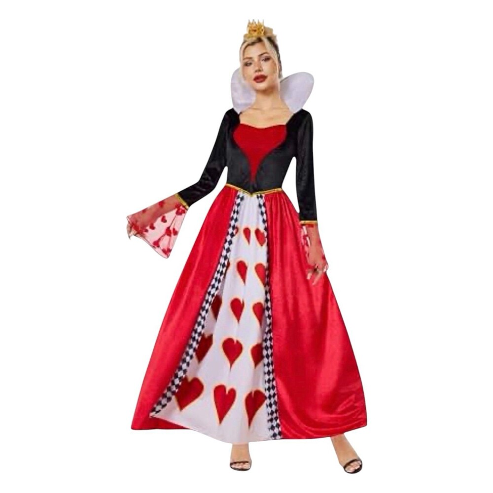 Queen of Hearts Costume Adult Women Halloween Cosplay Dress Size S